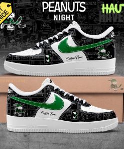 Binghamton Black Bears Peanuts Night Air Force 1 Sneaker