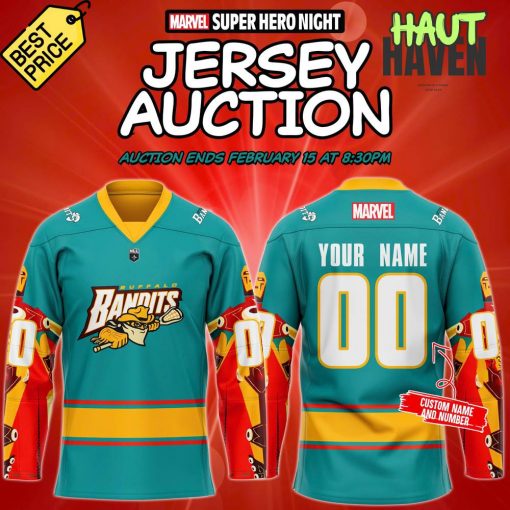 Buffalo Bandits Marvel Super Hero Night 2025 Special Jersey