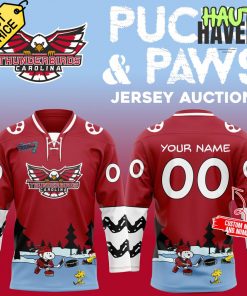 Carolina Thunderbirds x Pucks and Paws 2025 Hockey Jersey