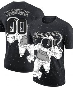 Custom 3D Pattern Design Astronaut Performance T-Shirt