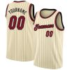 Custom Royal Red White Round Neck Rib Knit Basketball Jersey