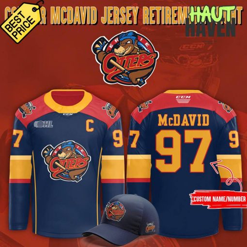 Erie Otters “Connor McDavid Jersey Retirement Night” Special Jersey