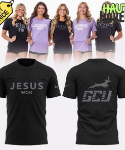 Grand Canyon Beach Volleyball Jesus Won Black Shirt