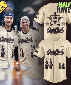 Houston Astros Cactus Jack Foundation Cream Baseball Jersey