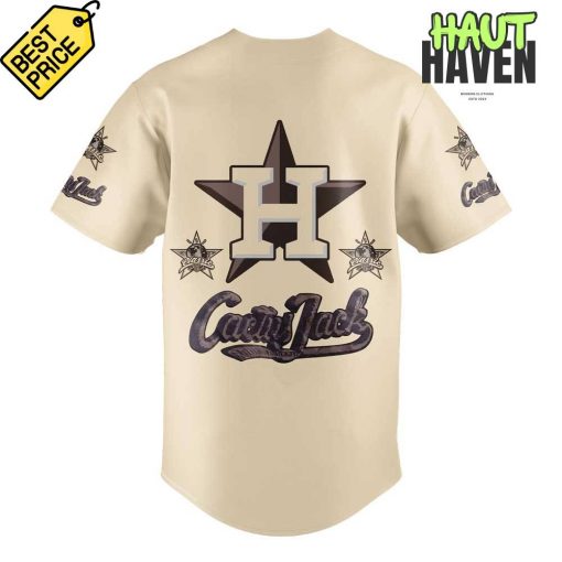 Houston Astros Cactus Jack Foundation Cream Baseball Jersey