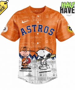 Houston Astros x 75th Anniversary of Peanuts Special Orange Jersey