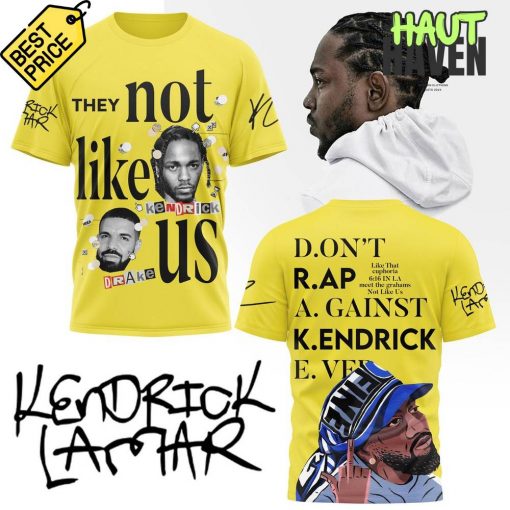 Kendrick Lamar They Not Like Us Yellow Tee