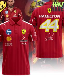 Lewis Hamilton x Scuderia Ferrari Limited Edition Polo Shirt