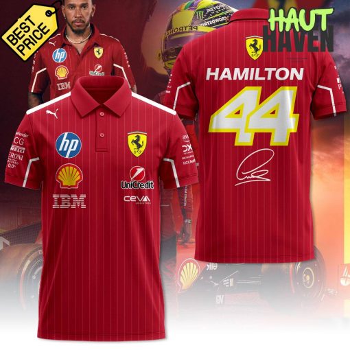 Lewis Hamilton x Scuderia Ferrari Limited Edition Polo Shirt