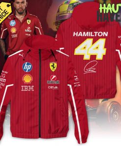 Lewis Hamilton x Scuderia Ferrari Limited Edition Windbreaker Outdoor Jacket