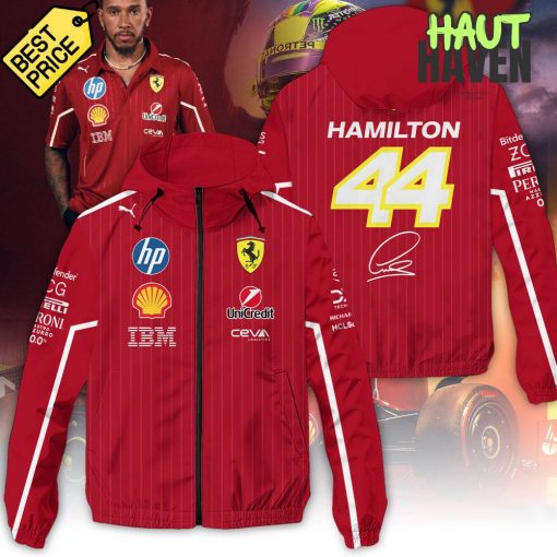 Lewis Hamilton x Scuderia Ferrari Limited Edition Windbreaker Outdoor Jacket