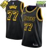 Custom Graffiti Pattern Kelly Green Gold Geometric Basketball Jersey