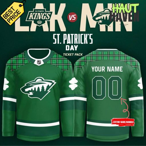 Minnesota Wild St. Patrick’s Day Special Green Jersey