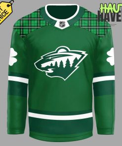 Minnesota Wild St Patricks Day Special Green Jersey