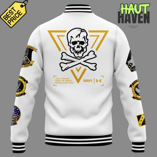 Navy Midshipmen Jolly Rogers “Fear The Bones” Baseball Jacket