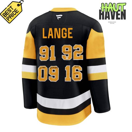 Pittsburgh Penguins Mike Lange Voice of the Penguins Hockey Jersey