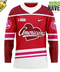 Rochester Americans Red Threads Uniform Special Hockey Jersey