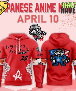 Rocket City Trash Pandas 2025 Japanese Anime Night Special Hoodie