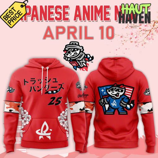 Rocket City Trash Pandas 2025 Japanese Anime Night Special Hoodie