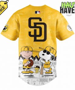 San Diego Padres Peanuts Night Special Baseball Jersey