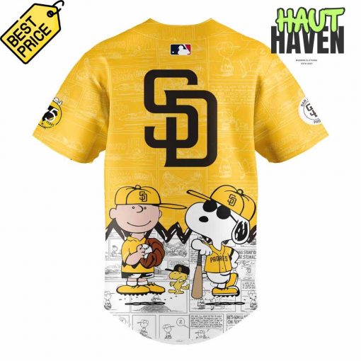 San Diego Padres Peanuts Night Special Baseball Jersey