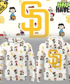 San Diego Padres Peanuts Night Special White Hoodie