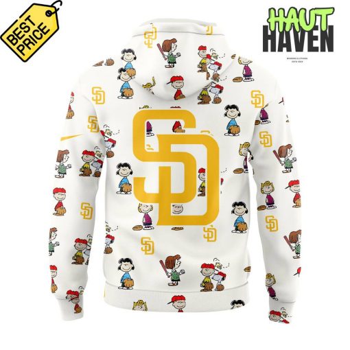 San Diego Padres Peanuts Night Special White Hoodie