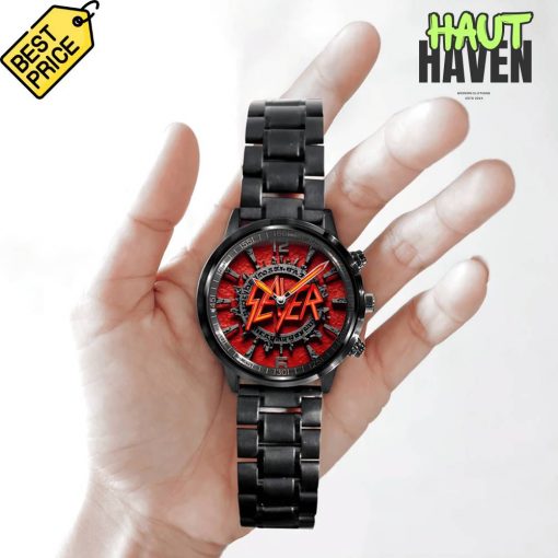 Slayer Band Special Black Stainless Steel Watch