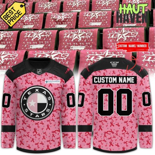 Texas Stars “Pink In The Rink” Special New 2025 Hockey Jersey