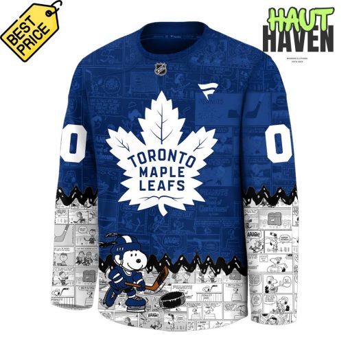 Toronto Maple Leafs 75th Anniversary of Peanuts Snoopy Jersey