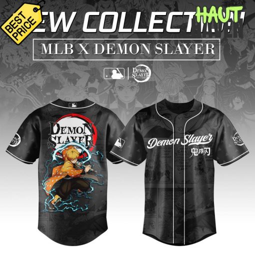 Agatsuma Zenitsu Demon Slayer x MLB Limited Edition Baseball Jersey