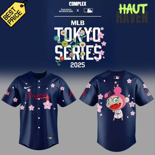 Atlanta Braves Takashi Murakami x MLB World Tour Tokyo Series Baseball Jersey