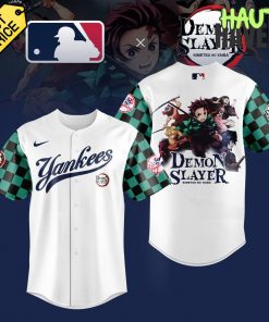 New York Yankees MLB x Demon Slayer Special Baseball Jersey