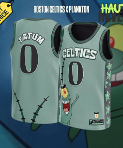 Boston Celtics x Plankton SpongeBob SquarePants Special Basketball Jersey