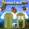 Los Angeles Dodgers x Minecraft Movie Special Green Baseball Jersey