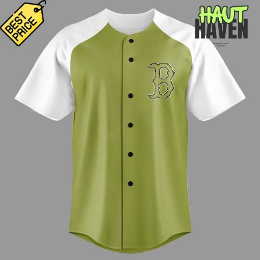 Boston Red Sox x Minecraft Movie Special Baseball Jersey