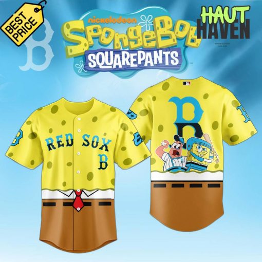 Boston Red Sox x SpongeBob SquarePants Special New Baseball Jersey