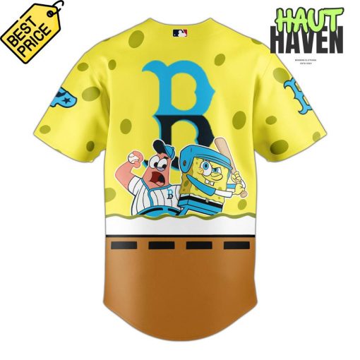 Boston Red Sox x SpongeBob SquarePants Special New Baseball Jersey