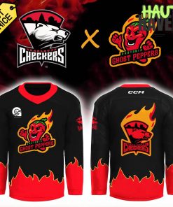 Charlotte Checkers x Gastonia Ghost Peppers Special Hockey Jersey