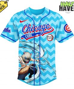 Chicago Cubs x Demon Slayer Special Blue Wave Jersey