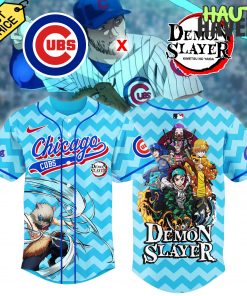 Chicago Cubs x Demon Slayer Special Blue Wave Jersey