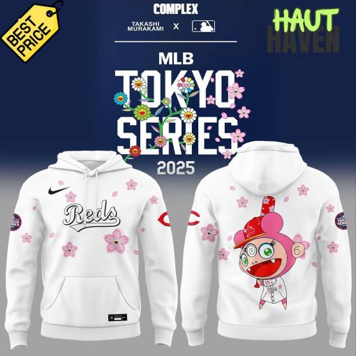 Cincinnati Reds Takashi Murakami x MLB World Tour Tokyo Series Special Hoodie