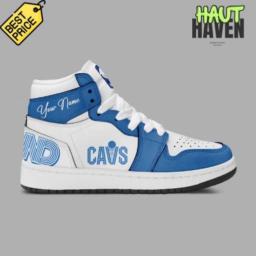 Cleveland Cavaliers Gallery Blue Blake Personalized Air Jordan 1 Sneaker