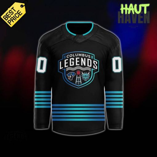 Columbus River Dragons Legends Night Team Amos Black Jersey