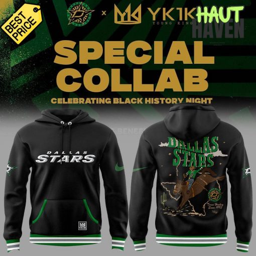 Dallas Stars Black History Night Special Collab Hoodie