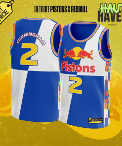 Detroit Pistons x Red Bull Special Basketball Jersey