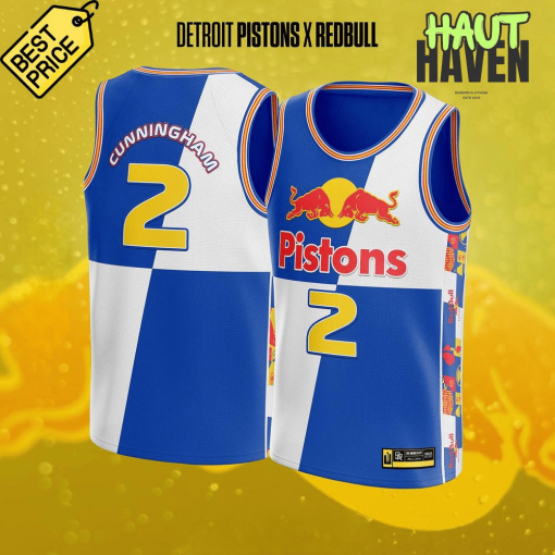 Detroit Pistons x Red Bull Special Basketball Jersey