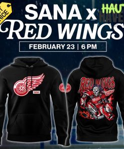 Detroit Red Wings x 2025 SANA Night Special Black Hoodie