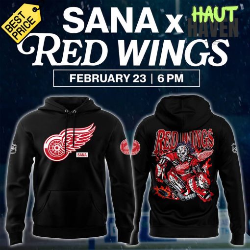 Detroit Red Wings x 2025 SANA Night Special Black Hoodie