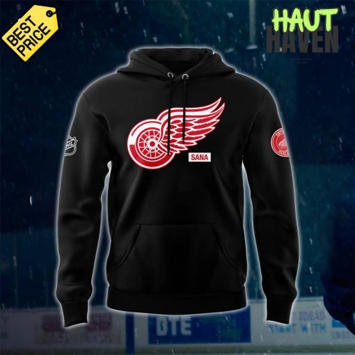 Detroit Red Wings x 2025 SANA Night Special Black Hoodie